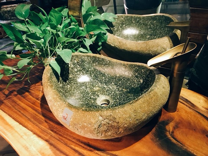 Mẫu Chậu lavabo đá tự nhiên sang trọng thẩm mỹ